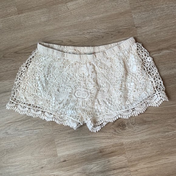 Vivid Collection Pants - Vivid Collection Crochet Shorts